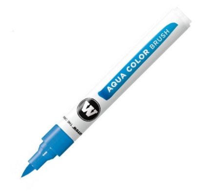 Molotow AQUA COLOR BRUSH Brushpen #012 cyan