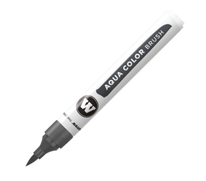 Molotow AQUA COLOR BRUSH Brushpen #024 neutral grey 01