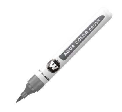 Molotow AQUA COLOR BRUSH Brushpen #025 neutral grey 02