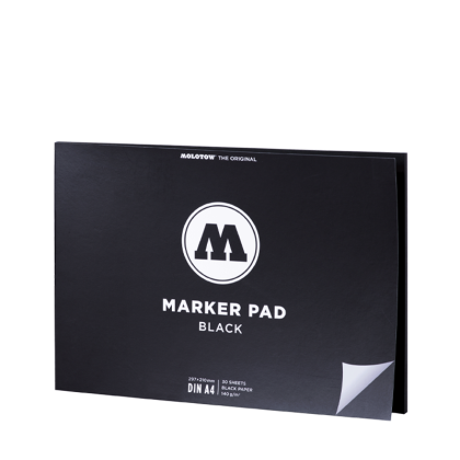 Molotow Skicák s černým papírem A4 na šířku