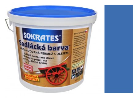 Sedlácká barva uretaniz. fermež s olejem 0440 modrá 2kg pololesk