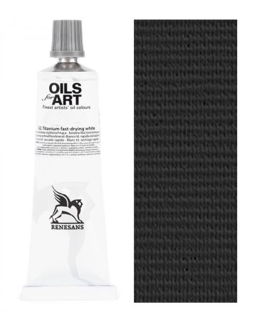 Olejová barva Renesans 20ml – 50 Černá