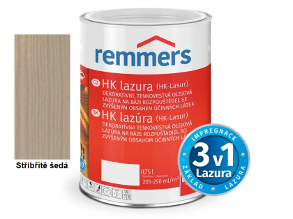 HK Lazura Gr.Pr. STŘÍBŘITĚ ŠEDÁ 0,75L