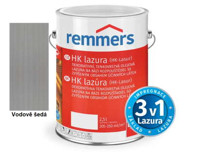 HK LAZURA VODOVĚ ŠEDÁ 2,5L