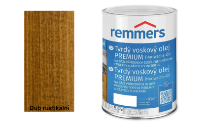 Tvrdý voskový olej Premium - Dub rustikální 0,75 l