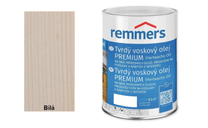 Tvrdý voskový olej Premium - Intenzivní bílá 0,75 l