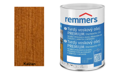 Tvrdý voskový olej Premium - Kaštan 0,75 l