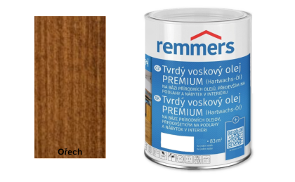 Tvrdý voskový olej Premium - Ořech 0,75 l