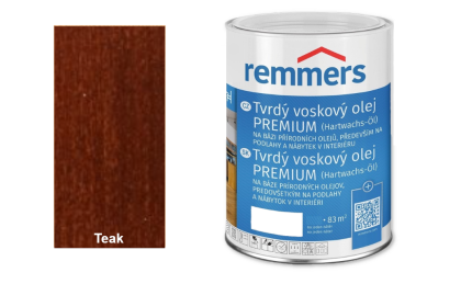 Tvrdý voskový olej Premium - Teak 0,75l