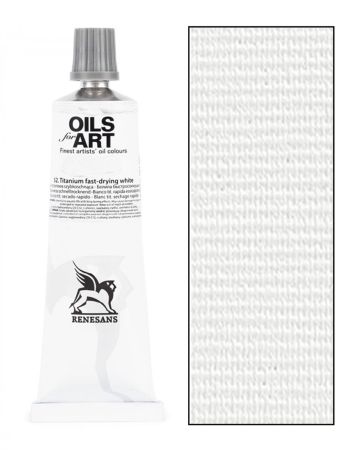 Olejová barva Renesans 60ml – 01 Bílá zinková