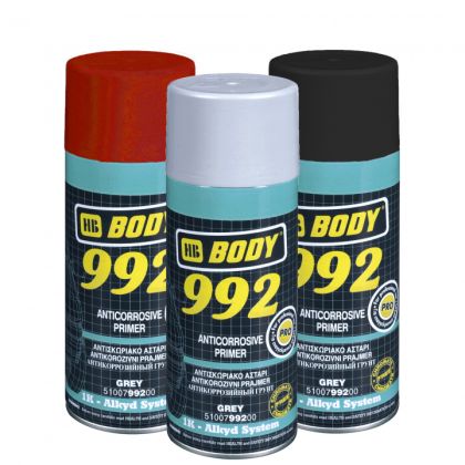 Body 992 šedý sprej 400ml