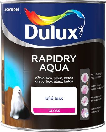 DULUX Rapidry Aqua BÍLÁ LESK 2,5L