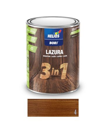 BORI lazura 3v1 ořech 4 0,75L