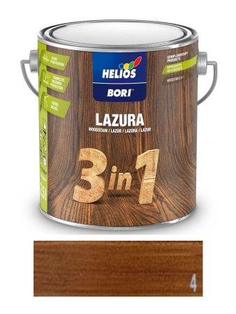 BORI lazura 3v1 ořech 4 2,5L