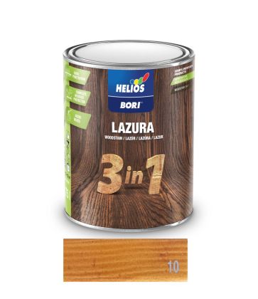 BORI lazura 3v1 kaštan 10 0,75L