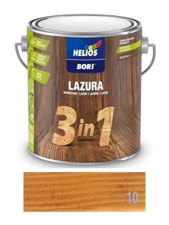 BORI lazura 3v1 kaštan 10 2,5L