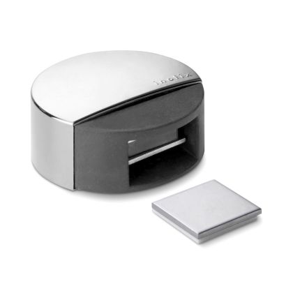 Magnetická zarážka dveří s fixací - chrom