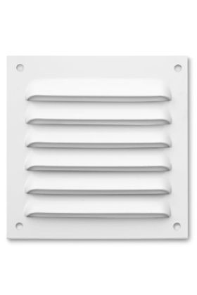 Větrací mřížka hliníková 100 x 100 mm - bílá