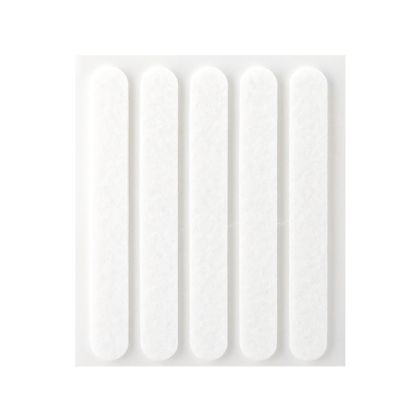 Filcový kluzák oválný 95 × 12 mm - bílá