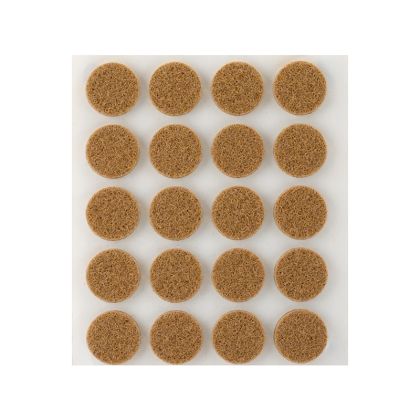 Filcový kluzák kulatý - průměr 17 mm - hnědá