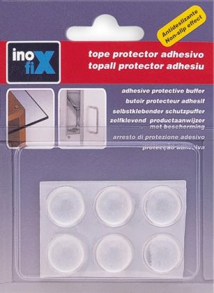 Tlumič nárazů transparentní Ø 16 mm - 6ks