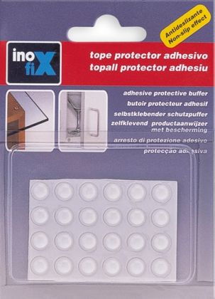 Tlumič nárazů transparentní Ø 8 mm - 24 ks