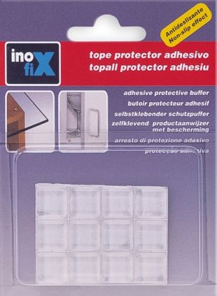 Tlumič nárazů transparentní 12,7 x 12,7 mm - 12 ks