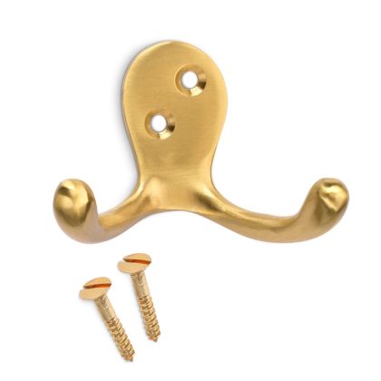 Dvojitý mosazný háček