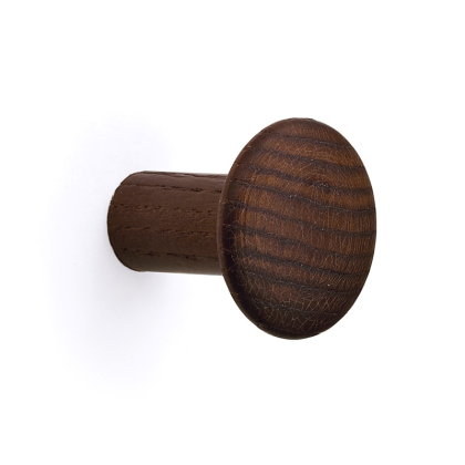 Dřevěný knoflíkový háček z jasanového dřeva - wenge