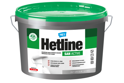 HETLINE SAN ACTIVE protiplísňová malířská barva 7kg