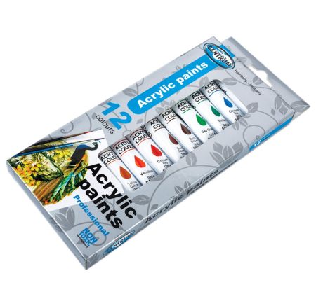 Akrylové barvy Centrum 12ks