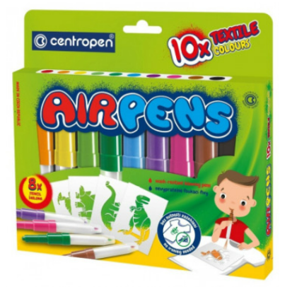 Foukací fixy na textil 10ks