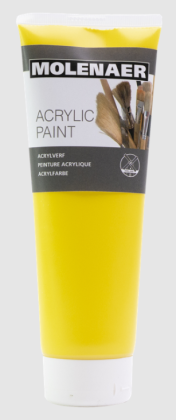 Akrylové barvy Molenaer - žlutá 250ml