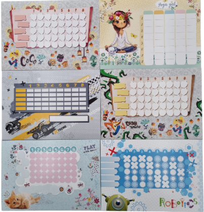 Rozvrh hodin A5 mix motivů