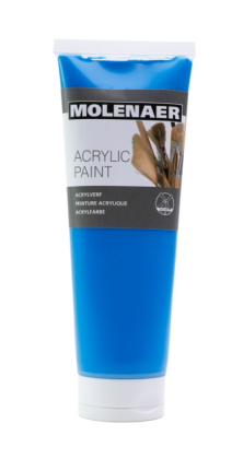 Akrylové barvy Molenaer - modrá 250ml