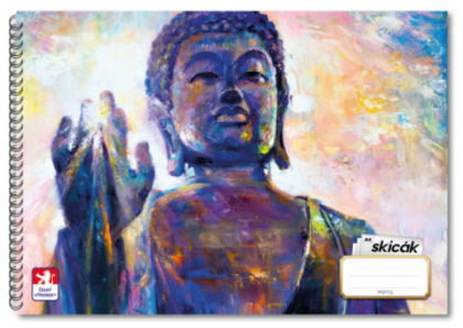 Skicák A4/190g/50ls Budha