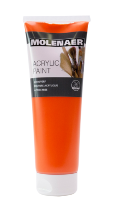 Akrylové barvy Molenaer - oranžová 250ml