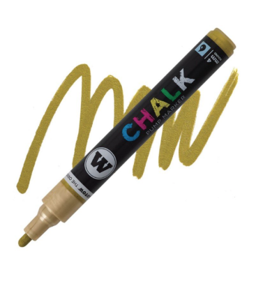 Molotow KŘÍDOVÝ FIX metalická zlatá 4mm