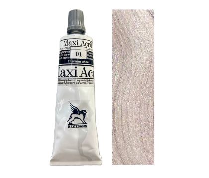 Akrylová barva MaxiAcril 60ml – 53 Stříbro