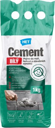Cement bílý 1kg HET