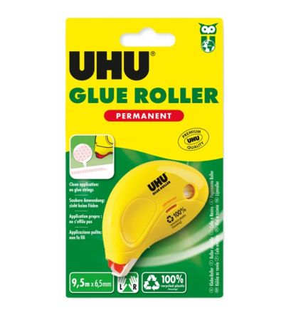 UHU lepidlo v rolleru - lepicí váleček Permanent 6,5 mm x 9,5 m