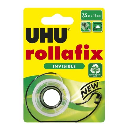 UHU lepicí páska - dávkovač Rollafix Invisible Dispenser Blister 7,5 m