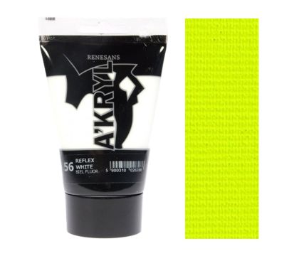 Renesans Akryl 100ml – 49 Fluorescenční žlutá