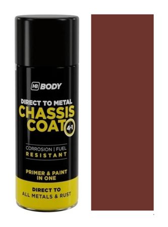 Antikorozní sprej 4v1 HB Body Chassis Coat RAL 3009 Oxidovaná červená 400 ml