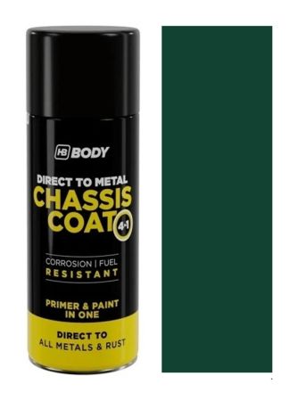 Antikorozní sprej 4v1 HB Body Chassis Coat RAL 6005 Mechová zelená 400ml