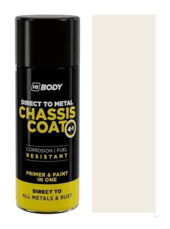 Antikorozní sprej 4v1 HB Body Chassis Coat RAL 9010 Bílá 400ml