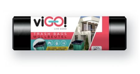 viGO! Pytle LDPE na odpad a suť 120L - 5 ks