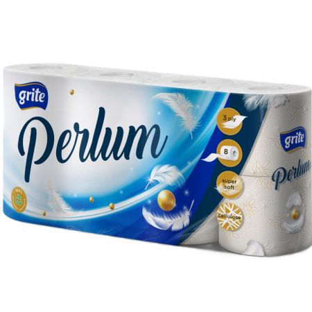 Perlum toaletní papír 3 vrstvý 8ks super soft