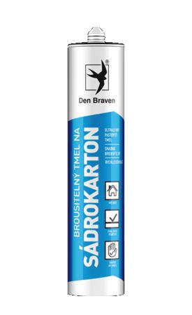 Brousitelný tmel na sádrokartony 280 ml Den Braven