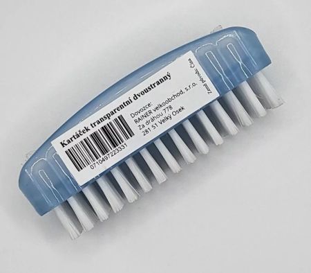 Tidy Kartáček ruční transparentní dvoustranný